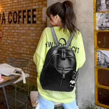 Women Backpack High Youth PU Leather Backpacks for Teenage Girls Female School B