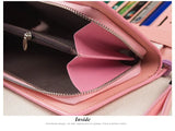 Women Long Wallet Leather Wallets High Capacity Clutch Bag Lady Purse