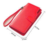 Women Long Wallet Leather Wallets High Capacity Clutch Bag Lady Purse