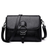 PU Leather Women Messenger Bag Crossbody Single Shoulder Handbag