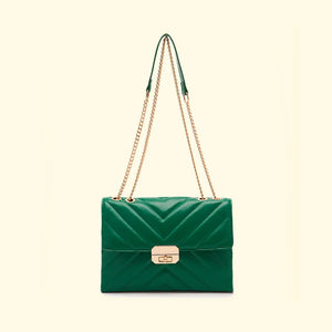 Vintage Chain Women Messenger Bag Lingge Underarm Bag