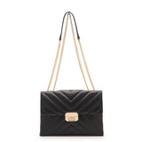 Vintage Chain Women Messenger Bag Lingge Underarm Bag