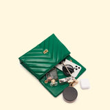 Vintage Chain Women Messenger Bag Lingge Underarm Bag