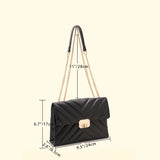 Vintage Chain Women Messenger Bag Lingge Underarm Bag