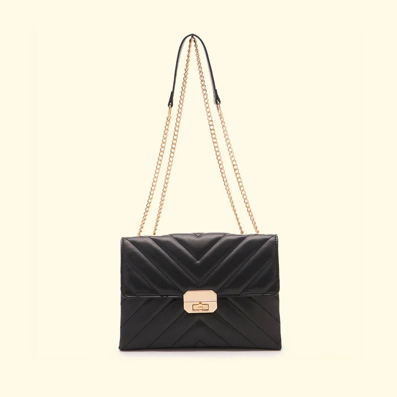 Vintage Chain Women Messenger Bag Lingge Underarm Bag