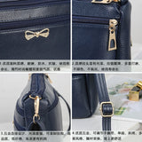 Women's Shoulder Bag Wax Leather Multi-layer Large-capacity Crossbody