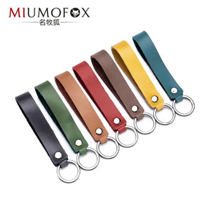 Leather Key Holder Women and Men Key Organizer Mini Small Car keychain