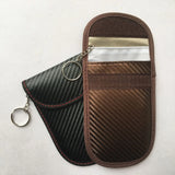 Carbon Fiber RFID Keychain Wallet Car Shield Key Case