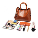 Large Capacity PU Messenger Bag for Women