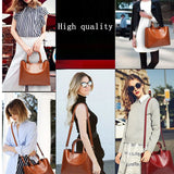 Large Capacity PU Messenger Bag for Women