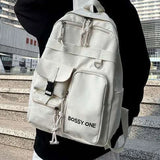 Large Capacity Schoolbag Women's High School Functional Wind Ins Tide Backpack