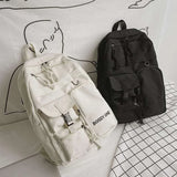Large Capacity Schoolbag Women's High School Functional Wind Ins Tide Backpack
