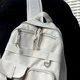 Large Capacity Schoolbag Women's High School Functional Wind Ins Tide Backpack
