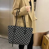 Large Capacity Canvas Tote Bag Retro Handbag Portable Shoulder Slung Bag