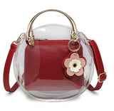 Women Crossbody Transparent Bag Clear Jelly Small Tote Messenger Shoulder Bags