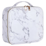 Marble Cosmetic Bag Partition Functional Portable Travel Storage Makeup Case