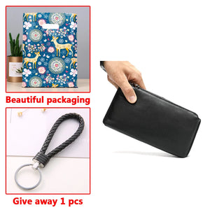 Men's Mobile Phone Bag Leather Handbag Purse Soft Wallet