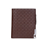Men's Plaid Check Business Wallet with Zipper