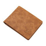 Men's Frosted Leather Wallet Retro Vertical Wallet