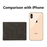 Men's Frosted Leather Wallet Retro Vertical Wallet