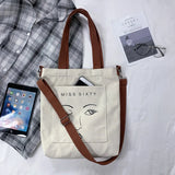 Canvas Japanese Messenger Bag Cartoon Women's Shoulder Bag