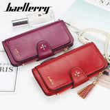 Oil Max Leather Women Long Wallet Ladies Coin Pocket Card Purse Clutch
