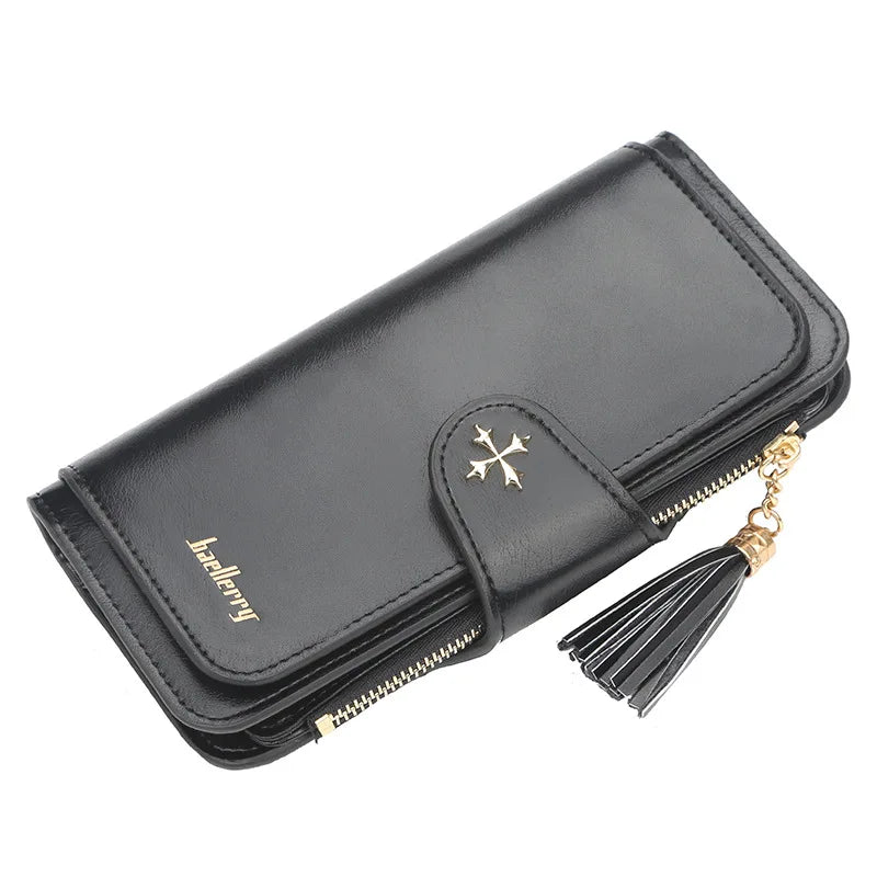 Oil Max Leather Women Long Wallet Ladies Coin Pocket Card Purse Clutch