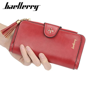 Oil Max Leather Women Long Wallet Ladies Coin Pocket Card Purse Clutch