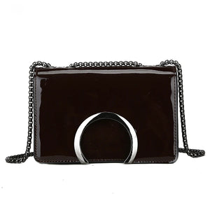 Women's PU Crossbody Bag Small Square Shoulder Messenger Handbag