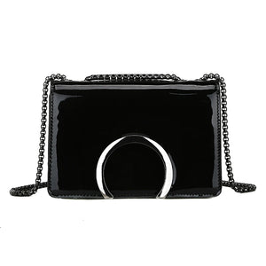 Women's PU Crossbody Bag Small Square Shoulder Messenger Handbag