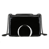 Women's PU Crossbody Bag Small Square Shoulder Messenger Handbag