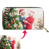 Personalized Picture Long Wallet Clutch Bag Women Wallet Christmas Gift