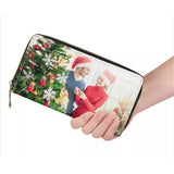 Personalized Picture Long Wallet Clutch Bag Women Wallet Christmas Gift