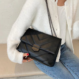 Rhombus Chain Crossbody Retro Tote Handbag
