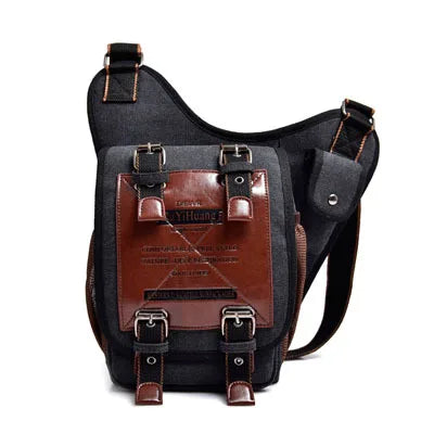 Retro Canvas Men's Bag European American Shoulder Messenger Bag