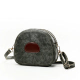Soft Leather Women Bags Small Round Pig Ladies Single Shoulder Diagonal Bag