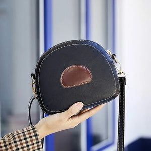 Soft Leather Women Bags Small Round Pig Ladies Single Shoulder Diagonal Bag
