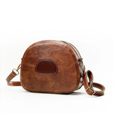 Soft Leather Women Bags Small Round Pig Ladies Single Shoulder Diagonal Bag