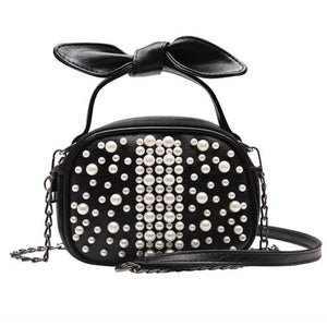 Sweet Solid PU Zipper Shoulder Messenger Bag