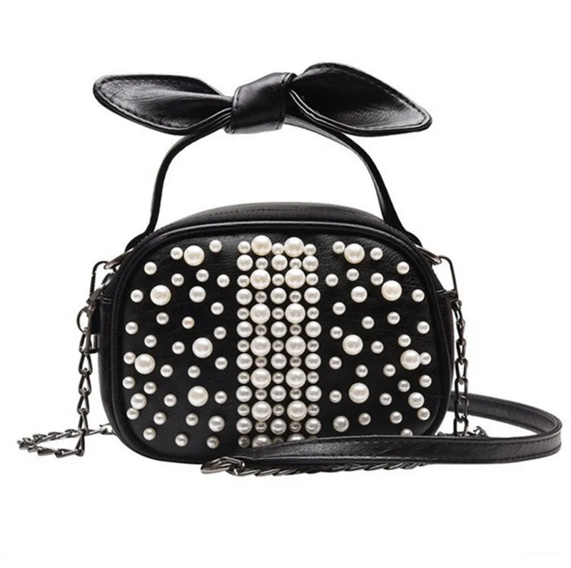 Sweet Solid PU Zipper Shoulder Messenger Bag
