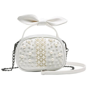 Sweet Solid PU Zipper Shoulder Messenger Bag