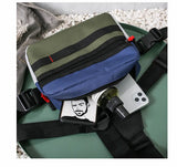 Tri-Strap Chest Bags Streetwear Chest Rig Pack Men Women Patchwork