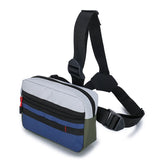 Tri-Strap Chest Bags Streetwear Chest Rig Pack Men Women Patchwork