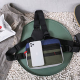Tri-Strap Chest Bags Streetwear Chest Rig Pack Men Women Patchwork