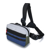 Tri-Strap Chest Bags Streetwear Chest Rig Pack Men Women Patchwork