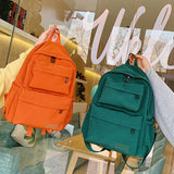 Waterproof Canvas Women's Backpack Teenage School Bags Mochila