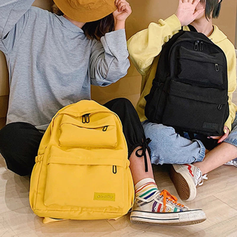 Waterproof Canvas Women's Backpack Teenage School Bags Mochila