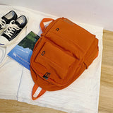 Waterproof Canvas Women's Backpack Teenage School Bags Mochila