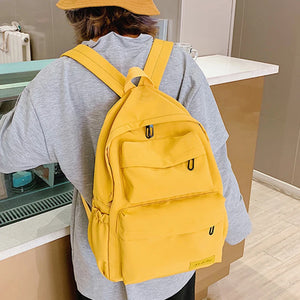Waterproof Canvas Women's Backpack Teenage School Bags Mochila