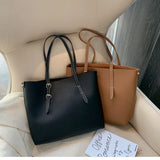 Women's PU Leather Handbags Large Tote Bag Purse Pocket Sac Bolso